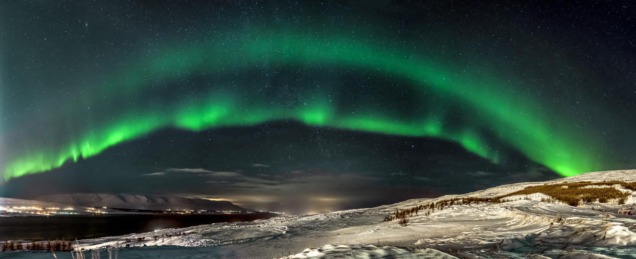 Aurora Akureyri Island in der Astroecke