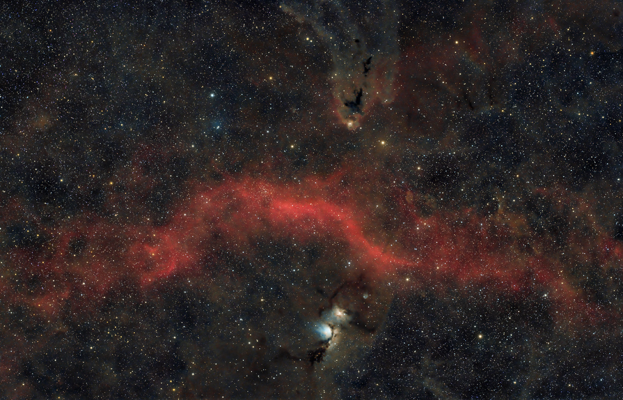 Bild von LDN1622 und M78 in der Astroecke