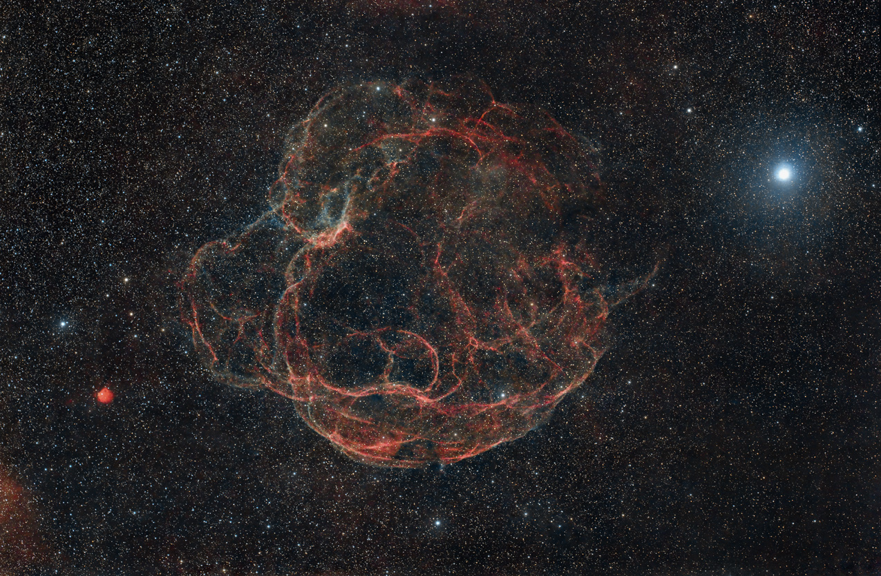 Bild von Simeis 147 in der Astroecke